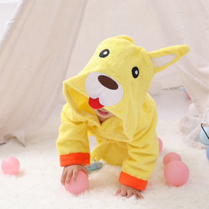 Children's Bathrobes Baby Hooded