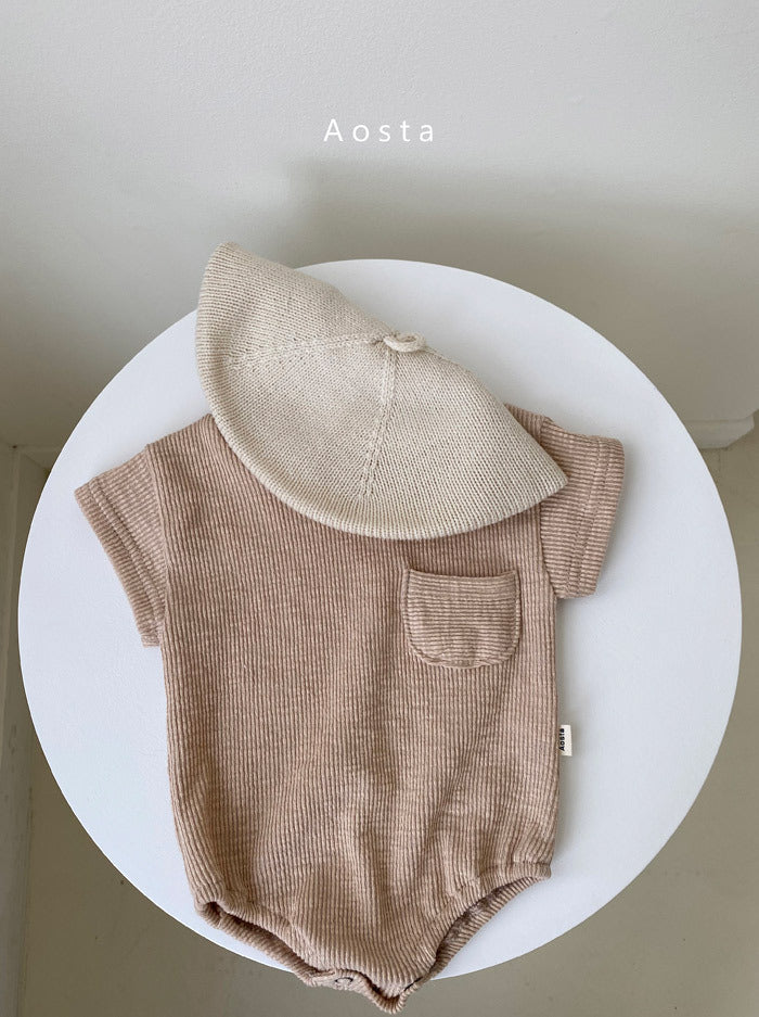 Fart Baby Romper-Loose Short-Sleeved Casual Children's Pants