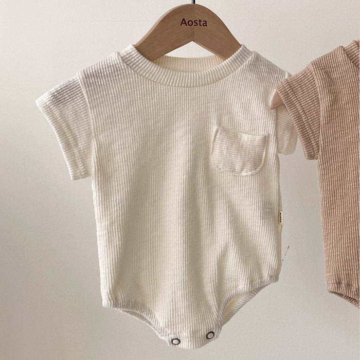 Fart Baby Romper-Loose Short-Sleeved Casual Children's Pants