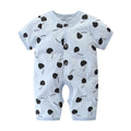 Baby halter thin cotton short sleeve jumpsuit