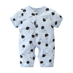 Baby halter thin cotton short sleeve jumpsuit