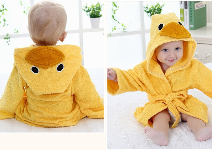 Children's Bathrobes Baby Hooded