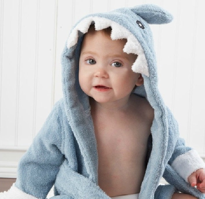 Children's Bathrobes Baby Hooded