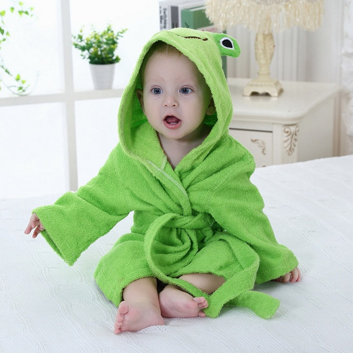 Children's Bathrobes Baby Hooded
