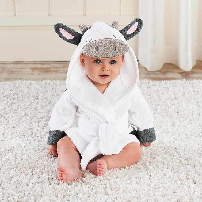 Children's Bathrobes Baby Hooded