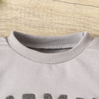 Autumn And Winter Children's Letter Printing Boys And Girls Long Sleeve Sweater Pants Two-piece Set