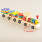 Wooden Train Three-section