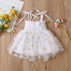 Children's 4-color Suspender Mesh Skirt