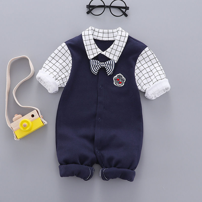 Cotton Gentleman's Children's Clothes Romper