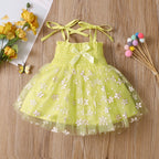 Children's 4-color Suspender Mesh Skirt